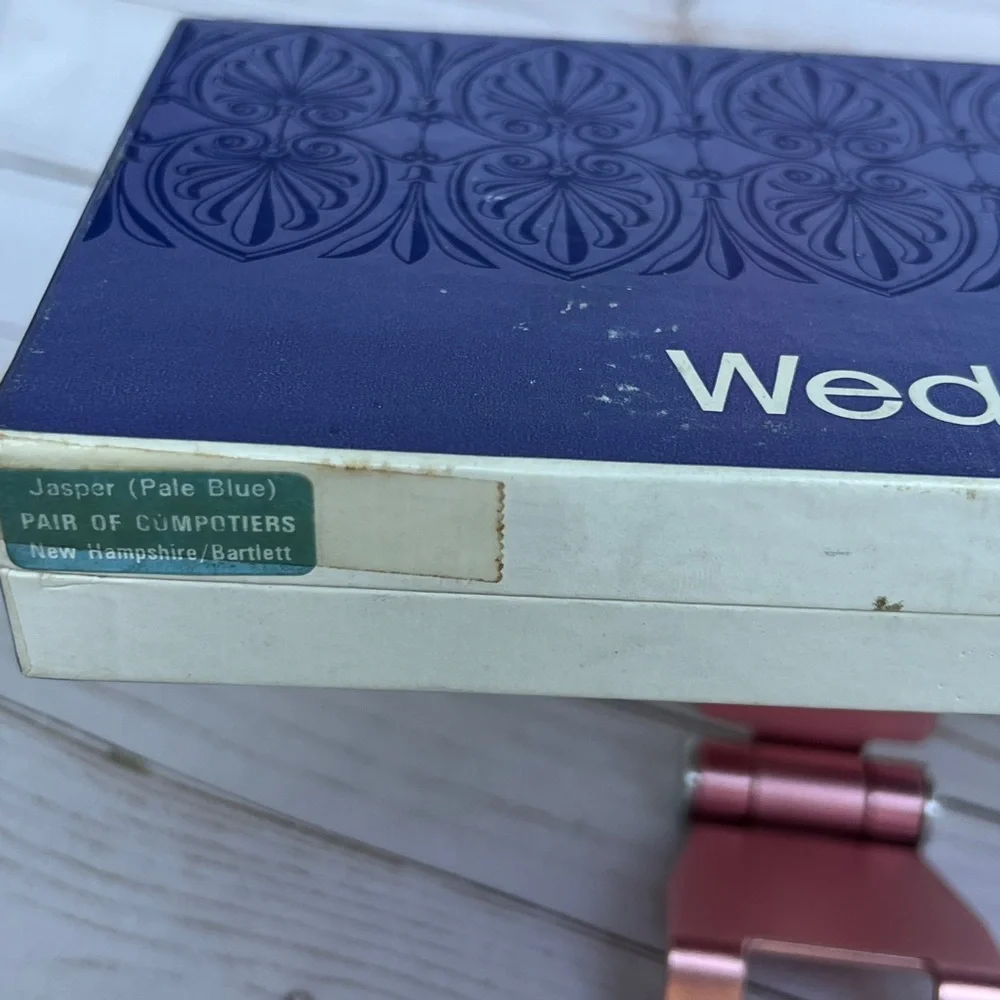 Wedgewood Vintage Seal of State Series Jasperware Set 6 New Hampshire Barlett - Picture 6 of 9